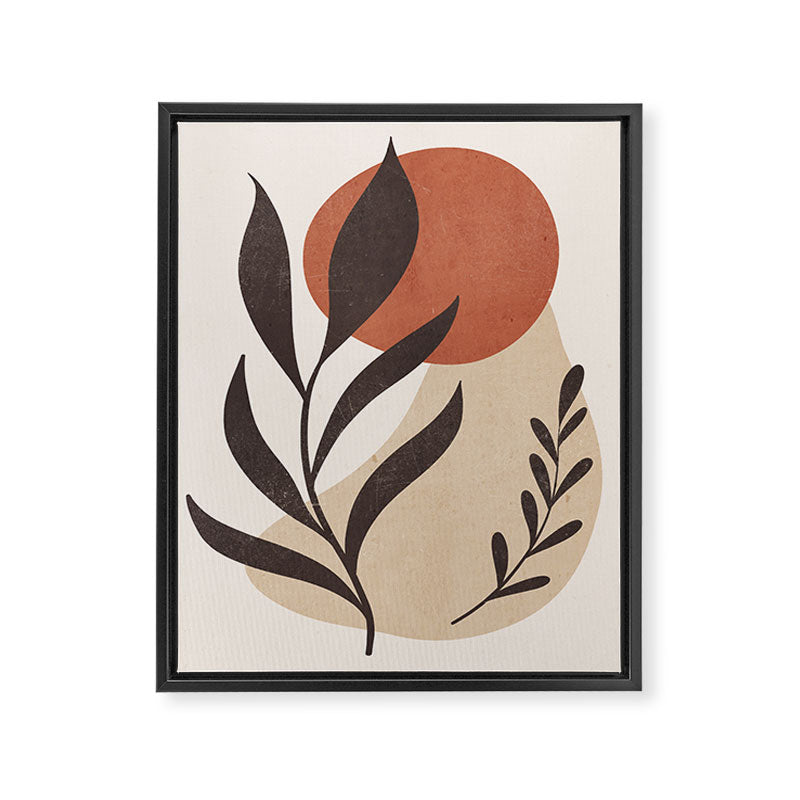 Minimal Abstract Art Plant 8 Framed Canvas Print Gallery Image 6