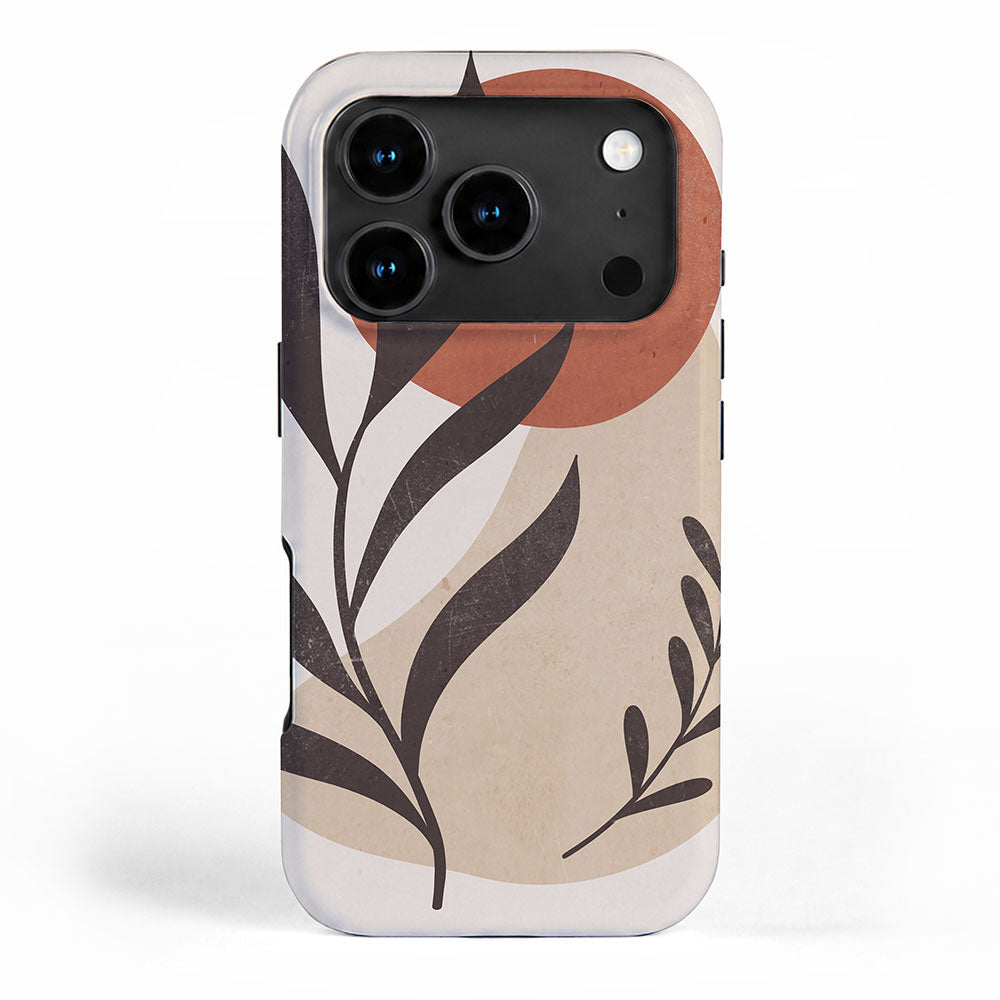 Minimal Abstract Art Plant 8 iPhone Case Gallery Image 1
