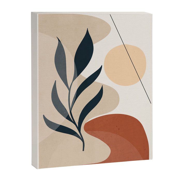 Minimal Abstract Art Plant 9 Canvas Print Gallery Image 1
