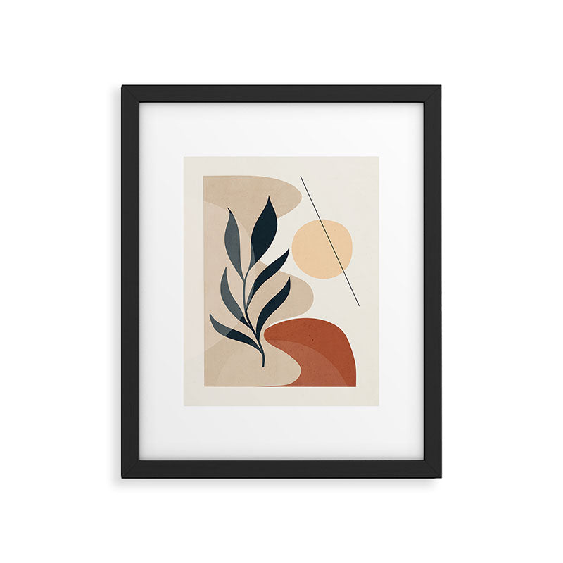 Minimal Abstract Art Plant 9 Framed Art Print Gallery Image 5