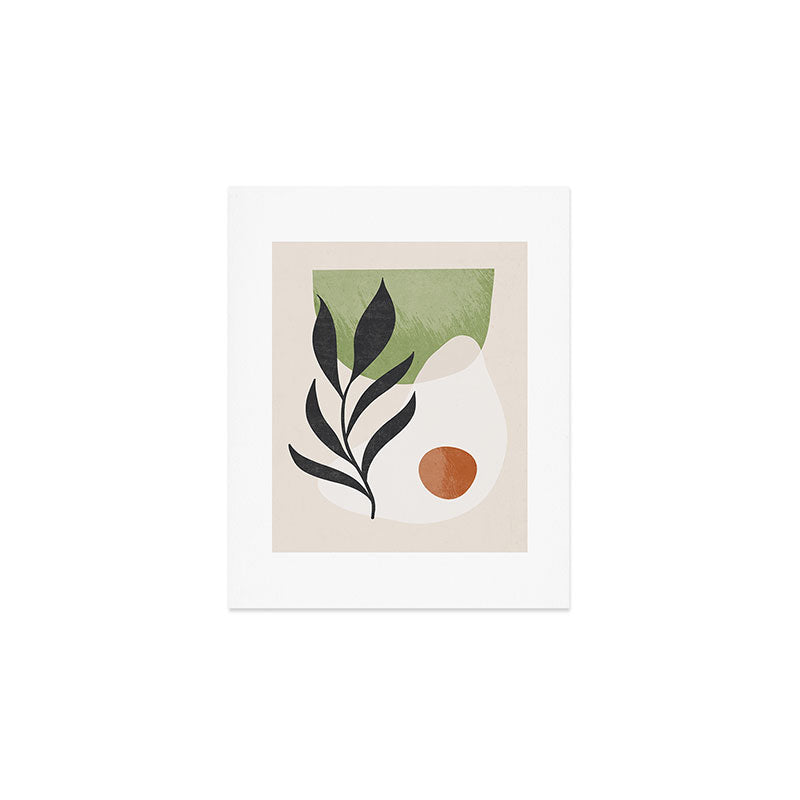Minimal Abstract Art Plant Art Print Gallery Image 1