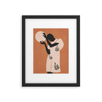 Minimal Abstract Art Sunset Girl 5 Framed Art Print Gallery Image 5