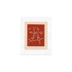 Minimal Abstract Art Three Faces 2 Art Print Gallery Image 1