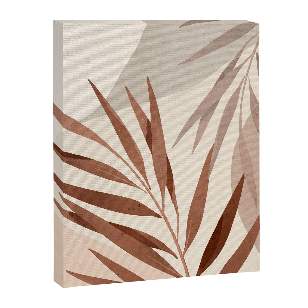 Minimal Abstract Art Tropical Leaf Canvas Print Gallery Image 6
