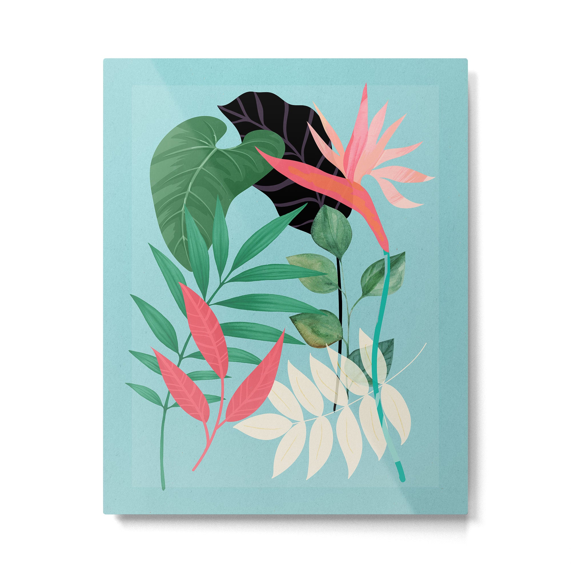 Minimal Abstract Art Tropical Garden 3 Metal Print Gallery Image 4