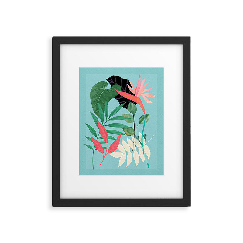 Minimal Abstract Art Tropical Garden 3 Framed Art Print Gallery Image 5