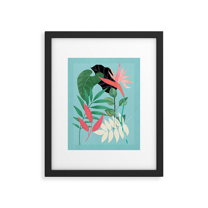 Minimal Abstract Art Tropical Garden 3 Framed Art Print Gallery Image 1