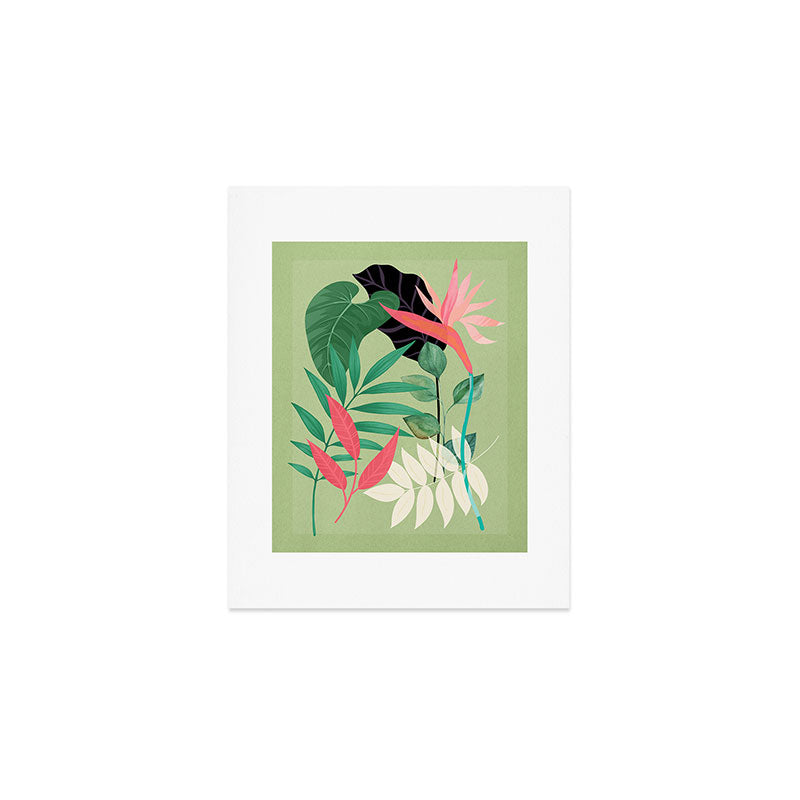Minimal Abstract Art Tropical Garden 5 Art Print Gallery Image 1