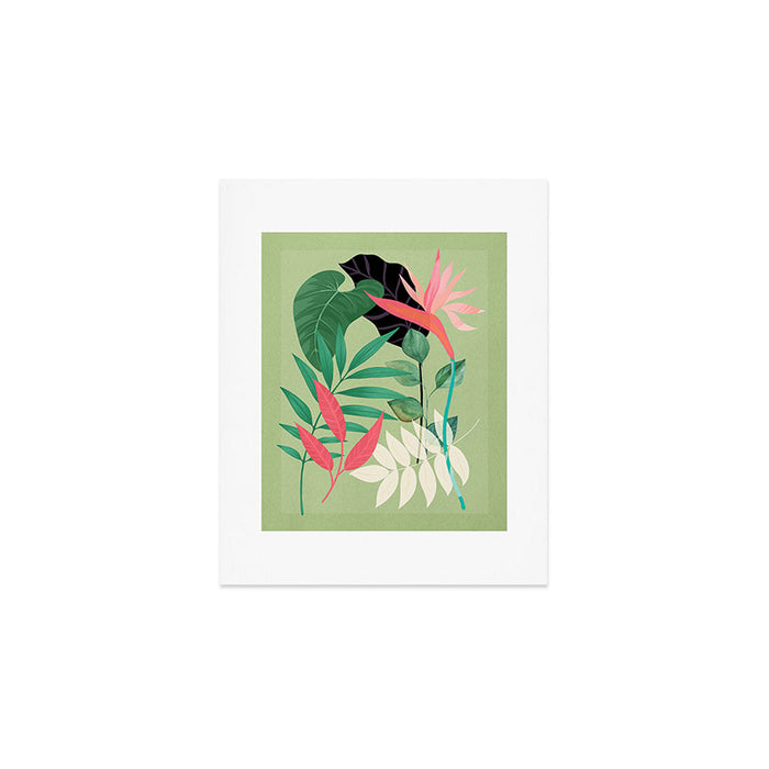 Minimal Abstract Art Tropical Garden 5 Art Print Gallery Image 1