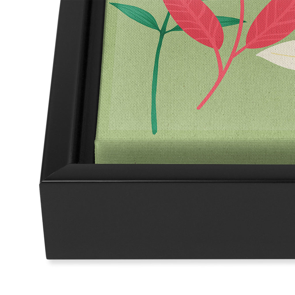 Minimal Abstract Art Tropical Garden 5 Framed Canvas Print Gallery Image 3