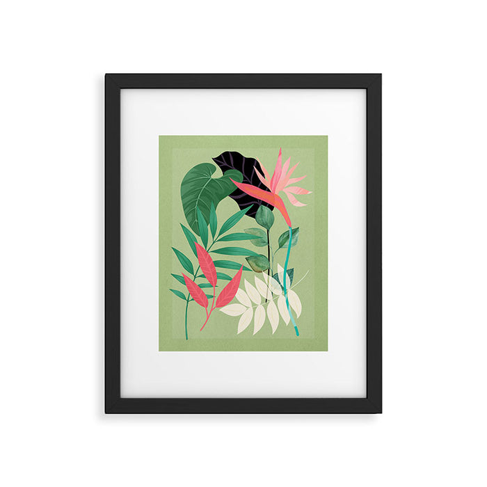 Minimal Abstract Art Tropical Garden 5 Framed Art Print Gallery Image 1