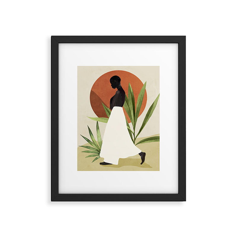 Minimal Abstract Art Tropical Girl 11 Framed Art Print Gallery Image 5
