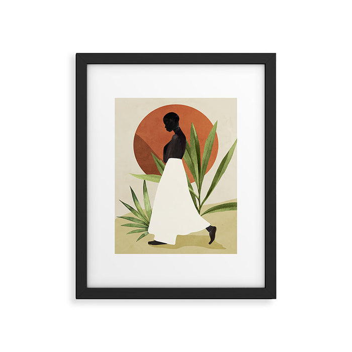 Minimal Abstract Art Tropical Girl 11 Framed Art Print Gallery Image 1