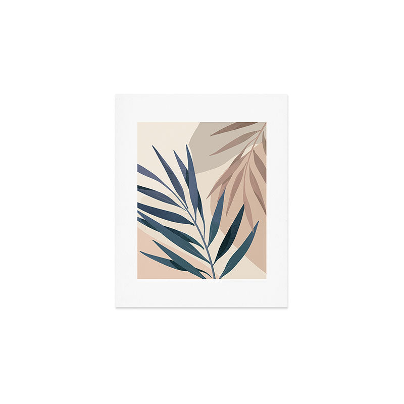 Minimal Abstract Art Tropical Leaves 15 Art Print Gallery Image 1