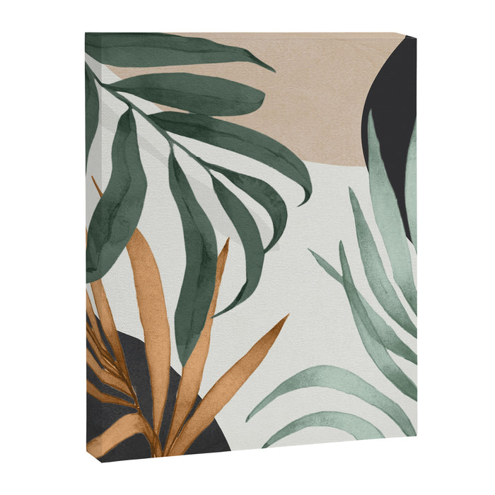 Minimal Abstract Art Tropical Leaves 16 Canvas Print Gallery Image 1
