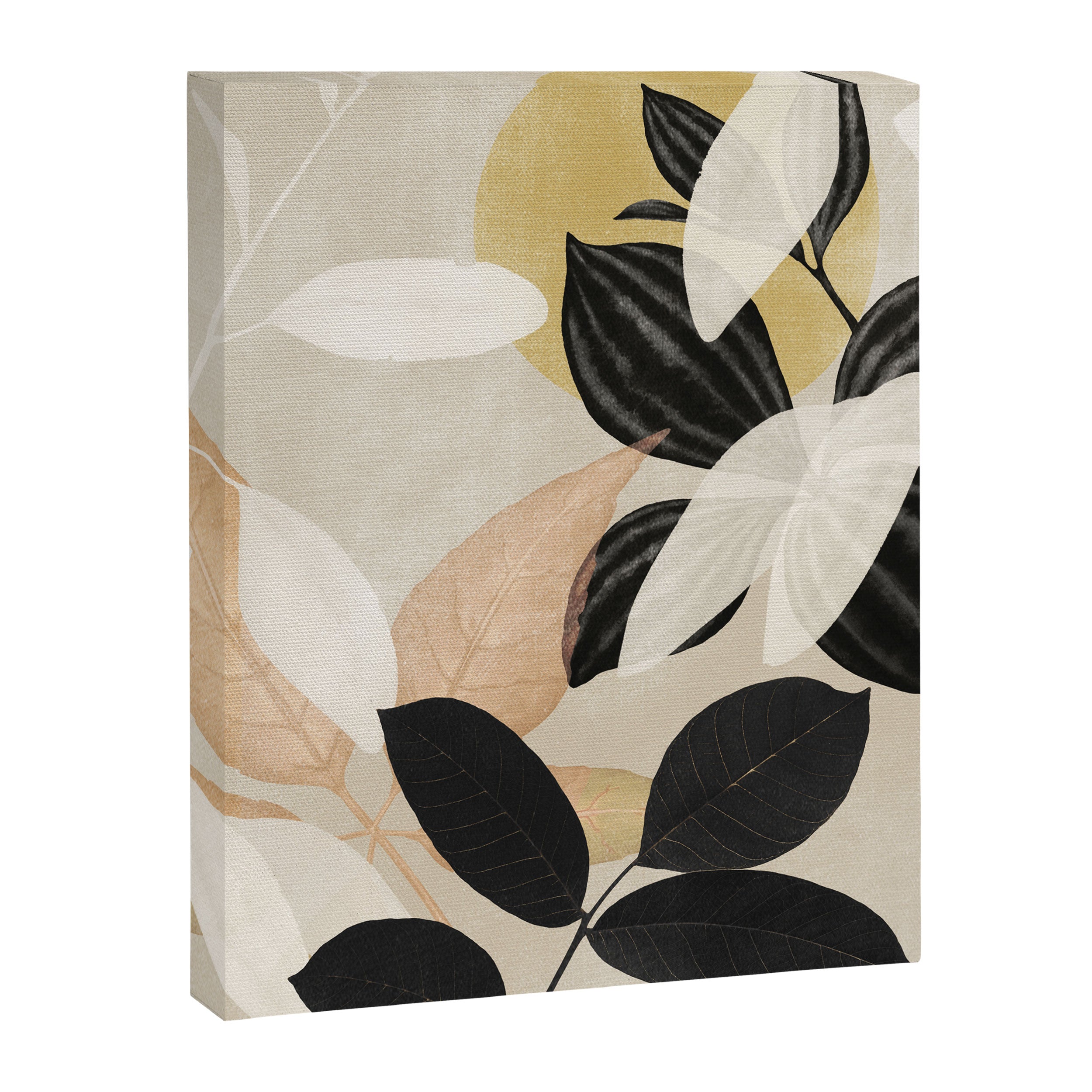 Minimal Abstract Art Tropical Leaves 2 Canvas Print Gallery Image 6