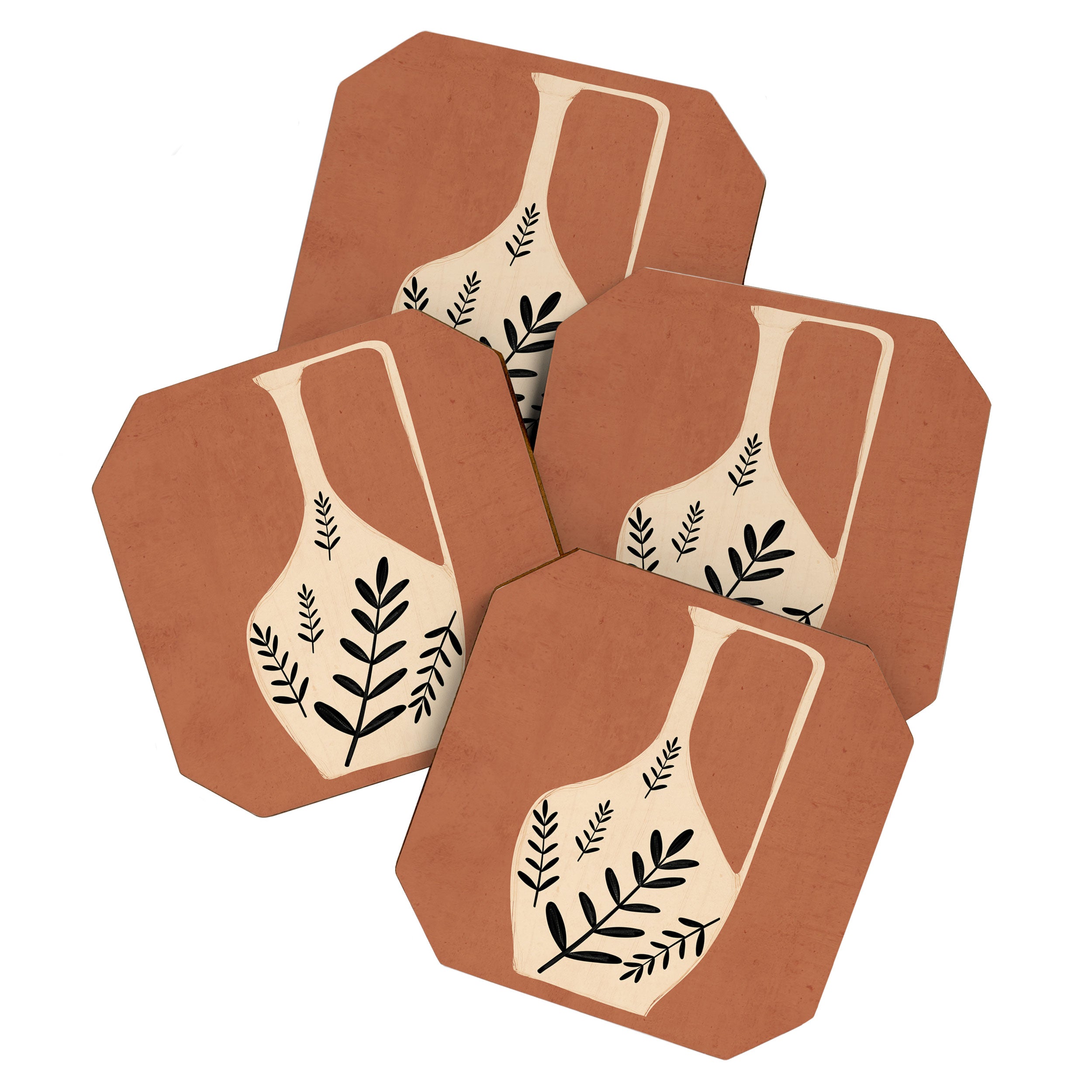 Minimal Abstract Art Vase 18 Coaster Gallery Image 1