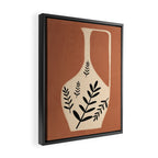 Minimal Abstract Art Vase 18 Framed Canvas Print Gallery Image 2