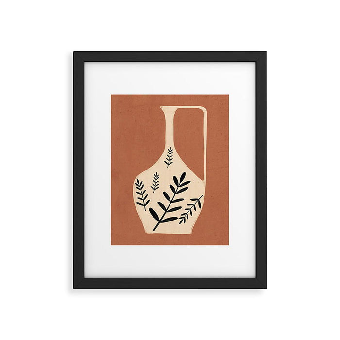 Minimal Abstract Art Vase 18 Framed Art Print Gallery Image 1