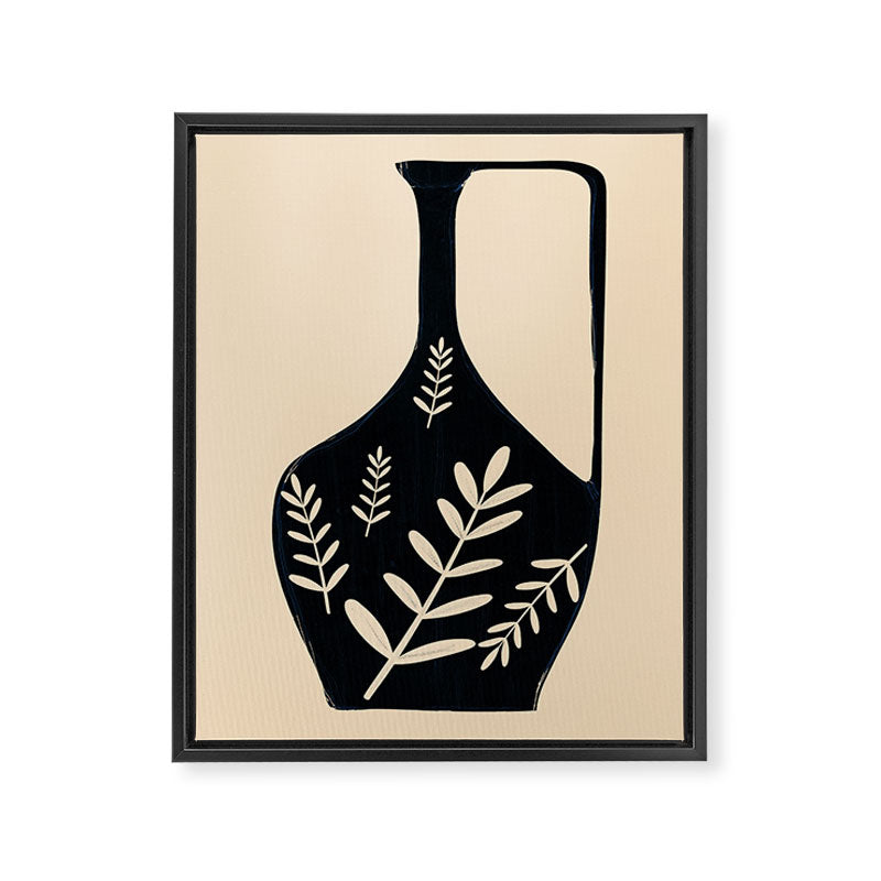 Minimal Abstract Art Vase 19 Framed Canvas Print Gallery Image 6