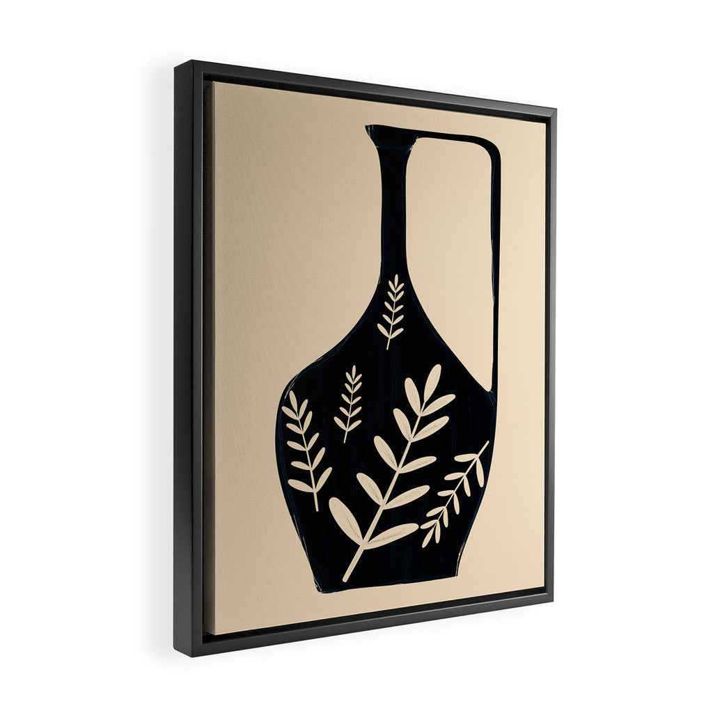 Minimal Abstract Art Vase 19 Framed Canvas Print Gallery Image 2