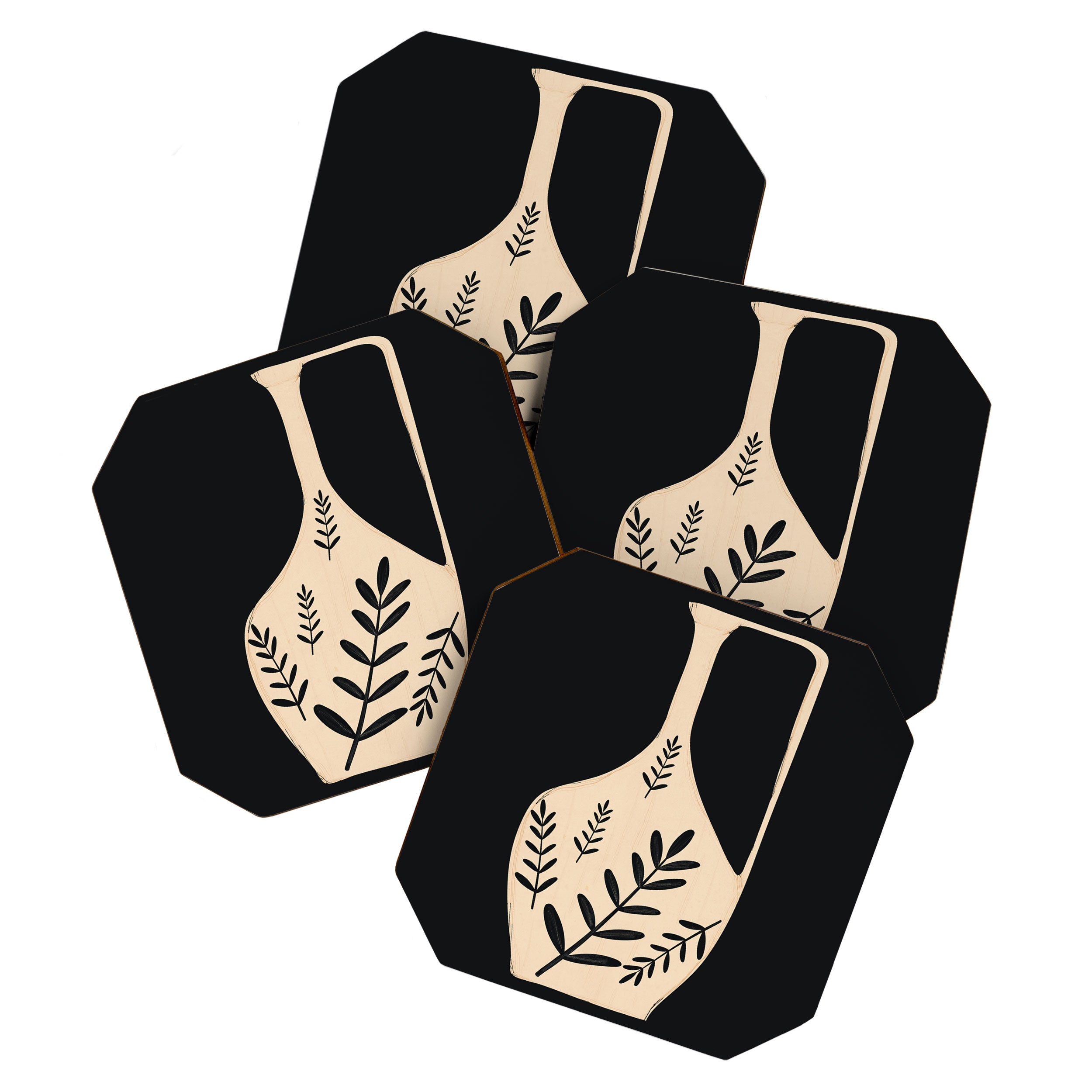 Minimal Abstract Art Vase 20 Coaster Gallery Image 1
