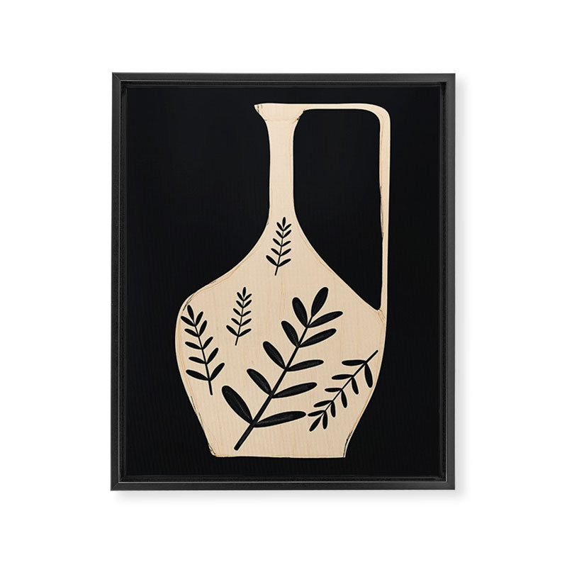 Minimal Abstract Art Vase 20 Framed Canvas Print Gallery Image 6