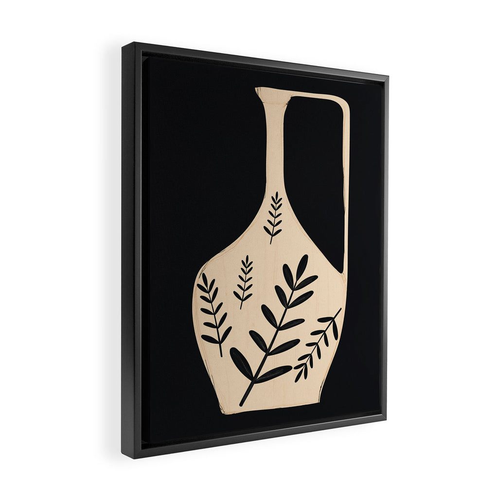 Minimal Abstract Art Vase 20 Framed Canvas Print Gallery Image 2