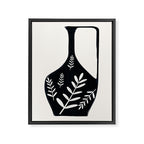 Minimal Abstract Art Vase 21 Framed Canvas Print Gallery Image 6