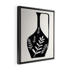 Minimal Abstract Art Vase 21 Framed Canvas Print Gallery Image 2