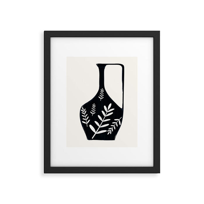 Minimal Abstract Art Vase 21 Framed Art Print Gallery Image 1