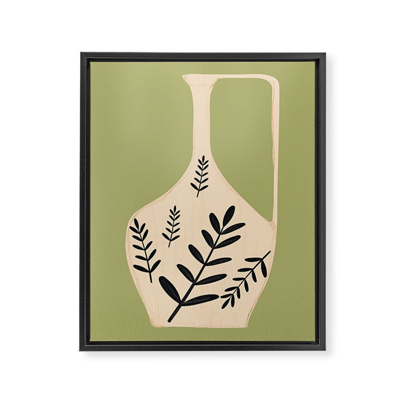Minimal Abstract Art Vase 22 Framed Canvas Print Gallery Image 6
