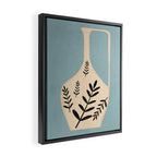 Minimal Abstract Art Vase 23 Framed Canvas Print Gallery Image 2
