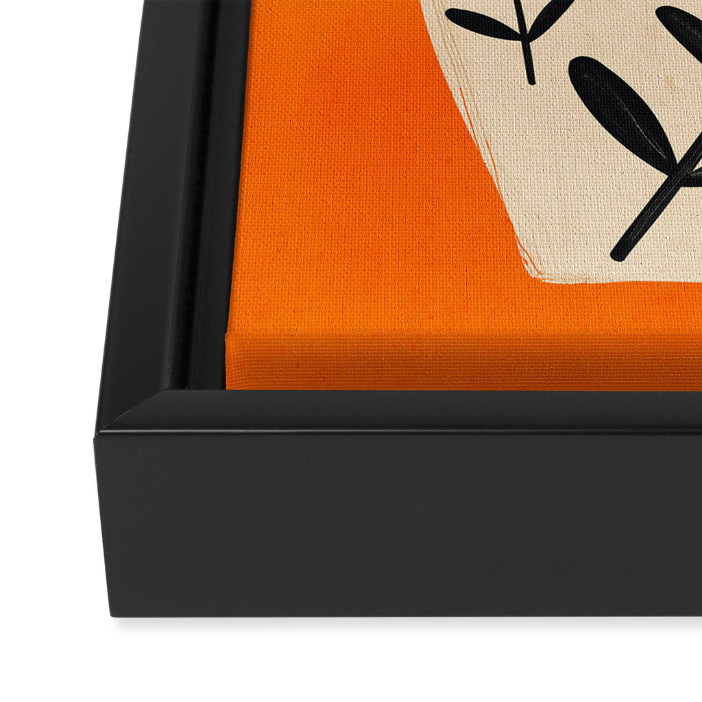 Minimal Abstract Art Vase 24 Framed Canvas Print Gallery Image 3