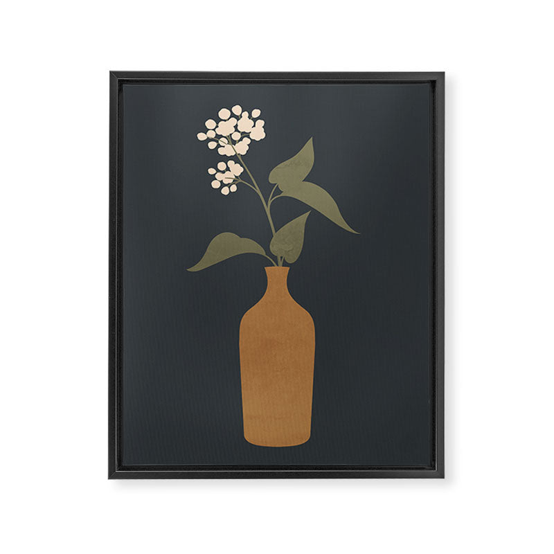 Minimal Abstract Art Vase Flower 10 Framed Canvas Print Gallery Image 6