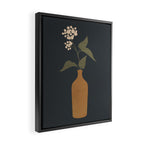 Minimal Abstract Art Vase Flower 10 Framed Canvas Print Gallery Image 2