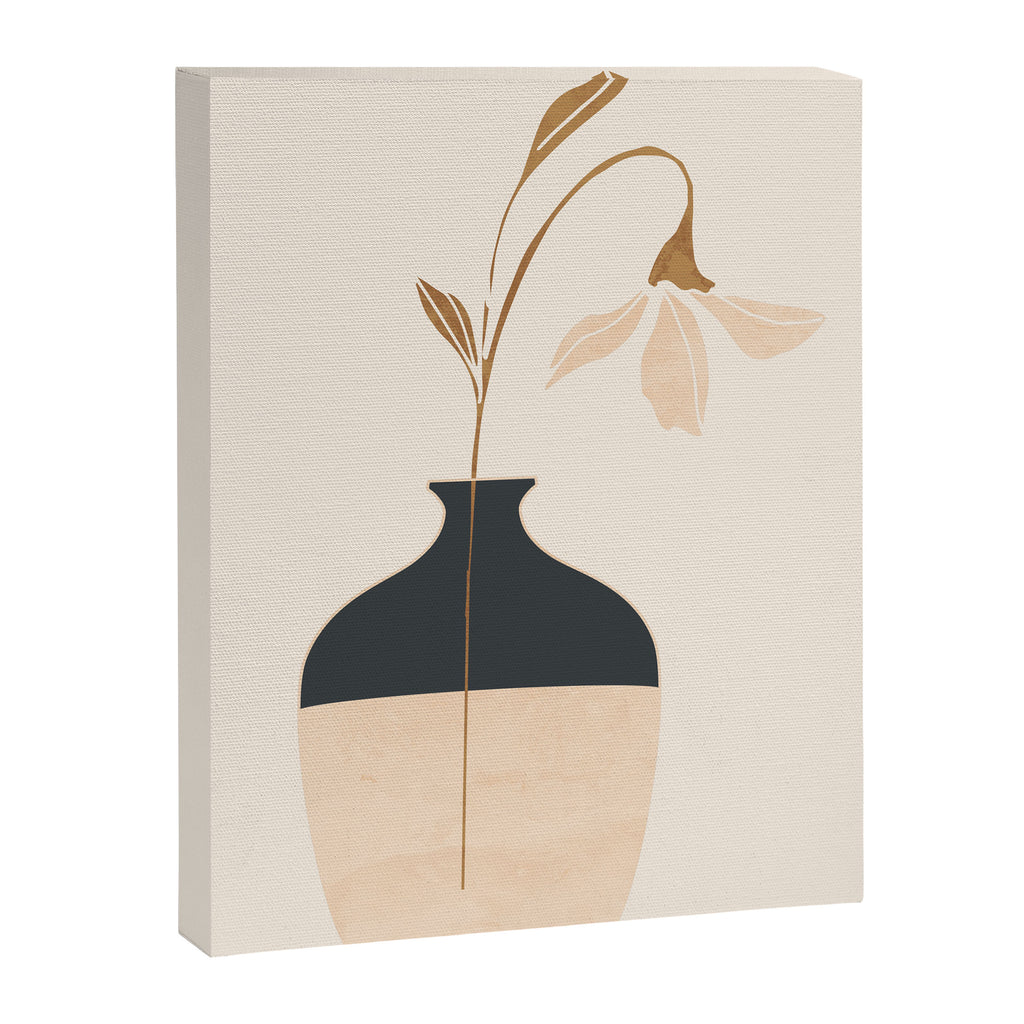 Minimal Abstract Art Vase Flower 3a Canvas Print Gallery Image 6