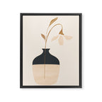 Minimal Abstract Art Vase Flower 3a Framed Canvas Print Gallery Image 6
