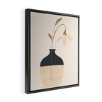 Minimal Abstract Art Vase Flower 3a Framed Canvas Print Gallery Image 2