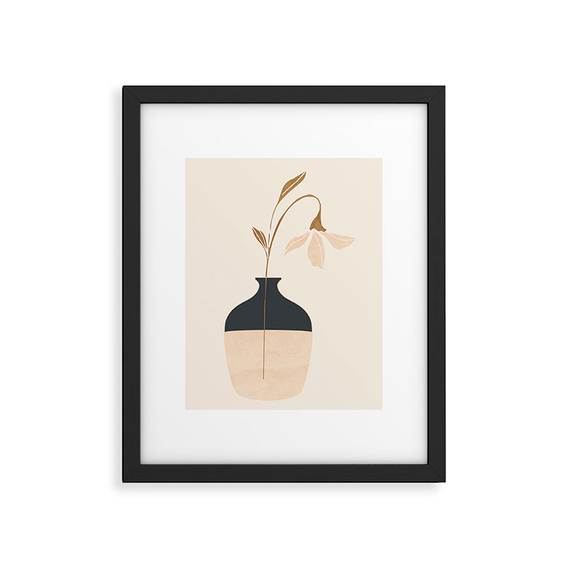 Minimal Abstract Art Vase Flower 3a Framed Art Print Gallery Image 5