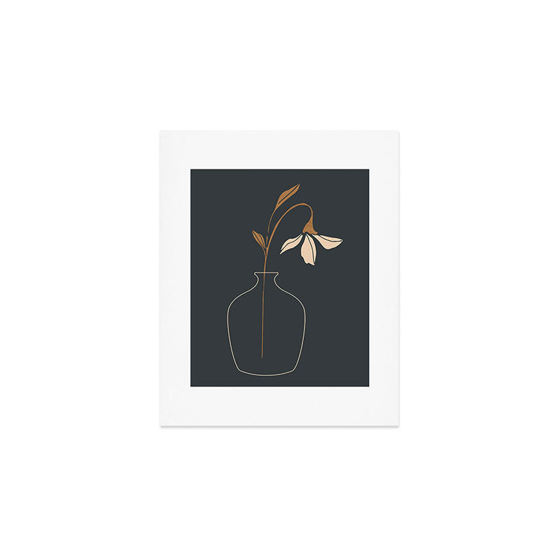 Minimal Abstract Art Vase Flower 6 Art Print Gallery Image 1