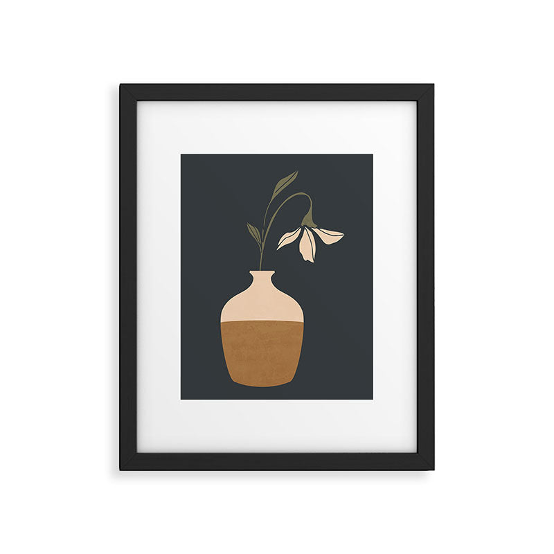 Minimal Abstract Art Vase Flower 9 Framed Art Print Gallery Image 5