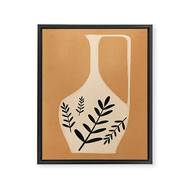 Minimal Abstract Art Vase Framed Canvas Print Gallery Image 6