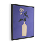 Minimal Abstract Art Vase Flower 14 Framed Canvas Print Gallery Image 2