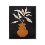 Minimal Abstract Art Vase Plant 11 Framed Canvas Print Gallery Image 6