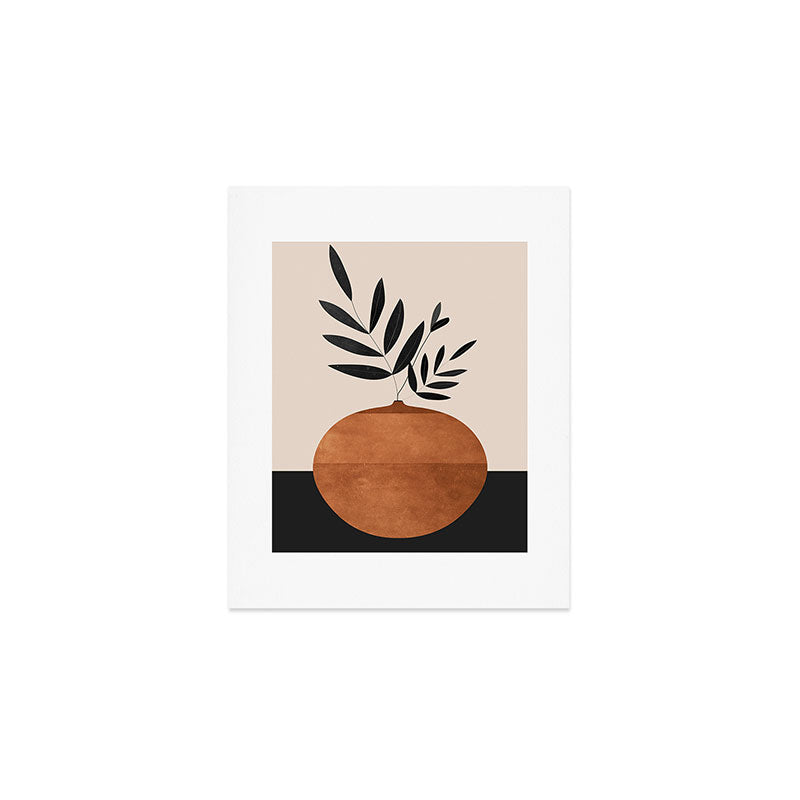 Minimal Abstract Art Vase Plant 6 Art Print Gallery Image 1