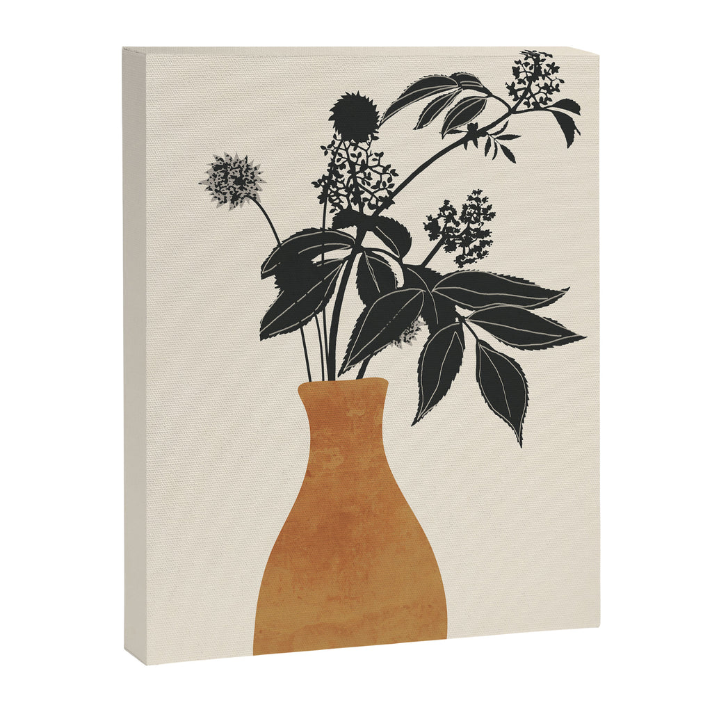 Minimal Abstract Art Vase Plant Canvas Print Gallery Image 6