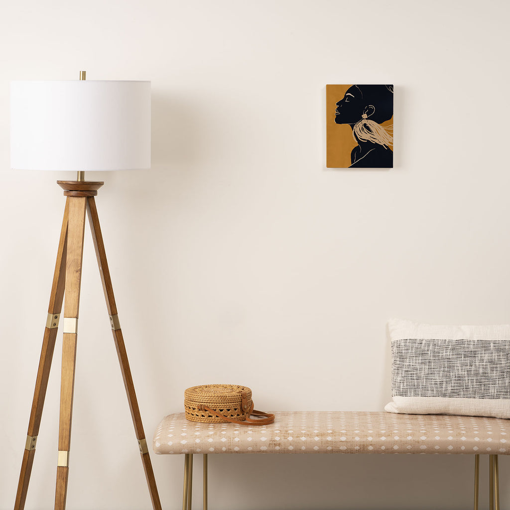 Minimal Abstract Art Woman Portrait 3 Canvas Print Gallery Image 2