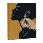 Minimal Abstract Art Woman Portrait 3 Canvas Print Gallery Image 6