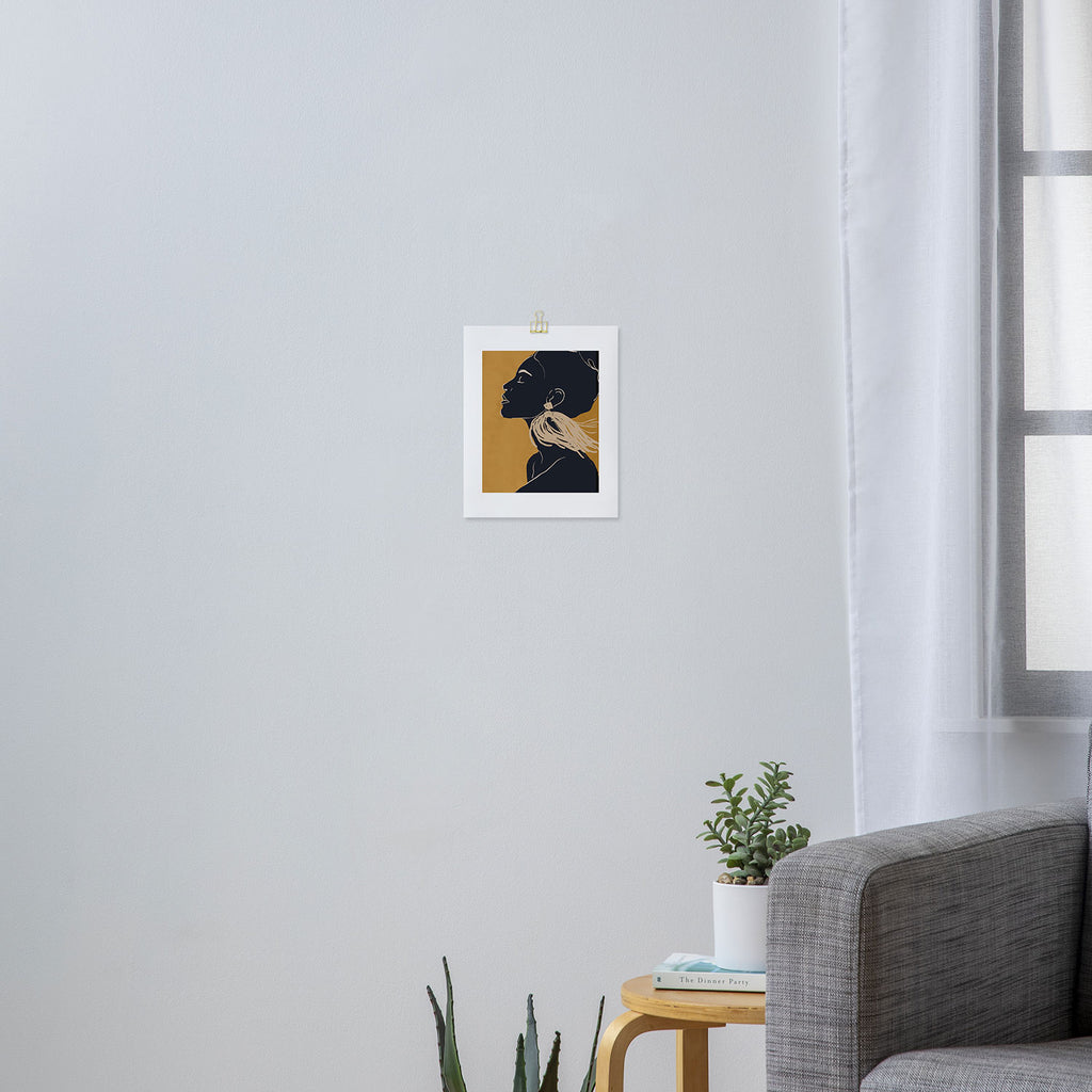 Minimal Abstract Art Woman Portrait 3 Art Print Gallery Image 3